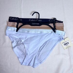 Calvin Klein Bikini Underwear Medium Multi new 3 Pack Logo Waistband QP2349R